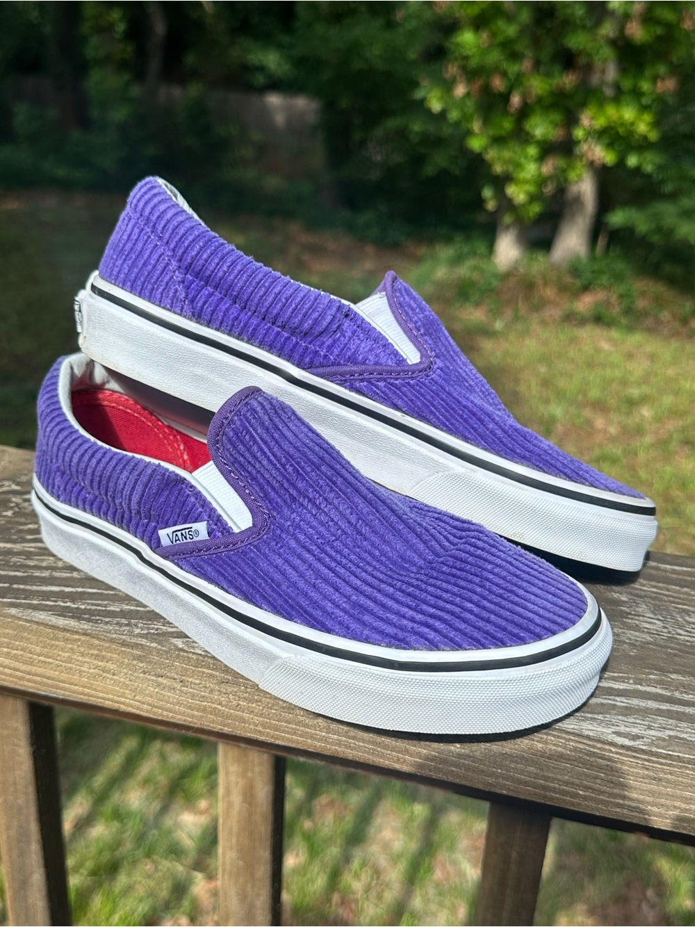 Vans Corduroy Purple NWOT